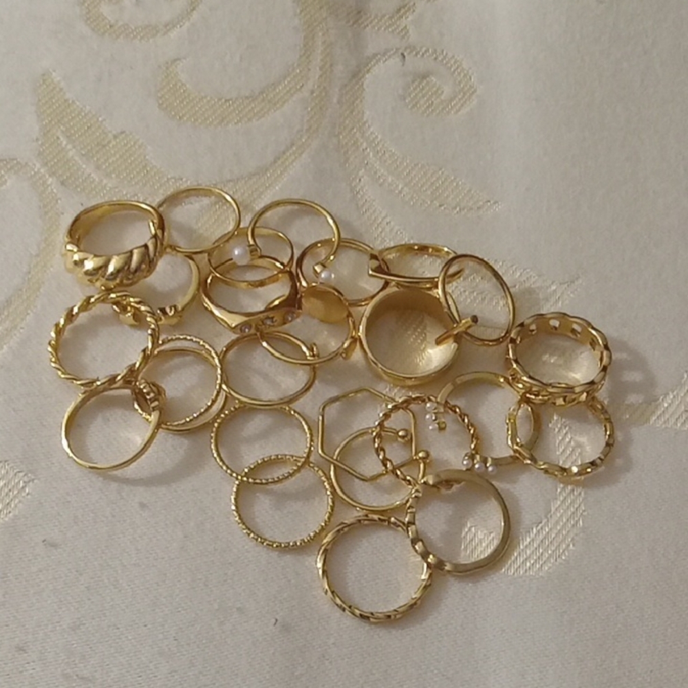 Elegant Gold knuckle Ring Set 25 pcs